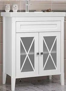 Тумба под умывальник напольный Opadiris Палермо 70 белый 00-00006720, 1