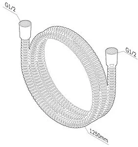 Шланг для душа Am.Pm 125см хром F0412300, 2