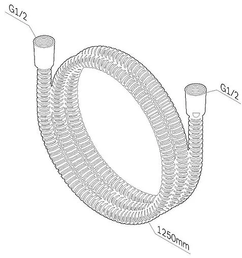 Шланг для душа Am.Pm 125см хром F0412300