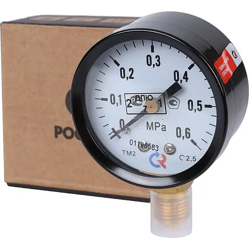 Манометр радиальный Росма ТМ-210Р.00 50мм 10 бар ¼&quot; 00000000597