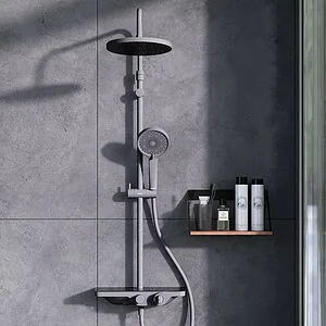 Душевая система с термостатом для ванны Damixa Apollo чёрный матовый 947760300, 3