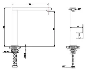 Смеситель для кухни Timo Selene хром 2066FN chrome, 2