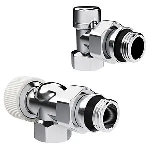 Комплект вентилей терморегулирующих осевых ½" в/н Royal Thermo Design хром RATVDO11212CH Комплект вентилей терморегулирующих осевых ½" в/н Royal Thermo Design хром RATVDO11212CH, 1