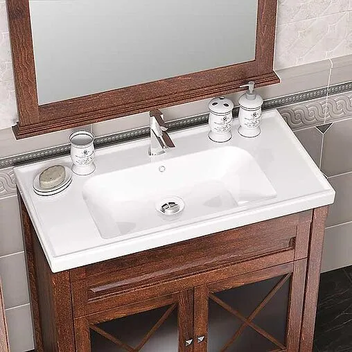 Тумба-умывальник напольная Opadiris Палермо 80 светлый орех 00-00002354+031200-u