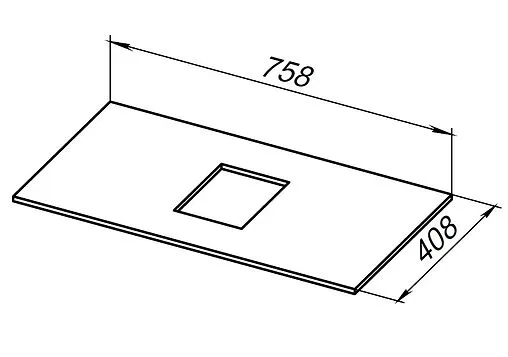 Столешница Allen Brau Priority 80 серый структ 1.31010.G-S
