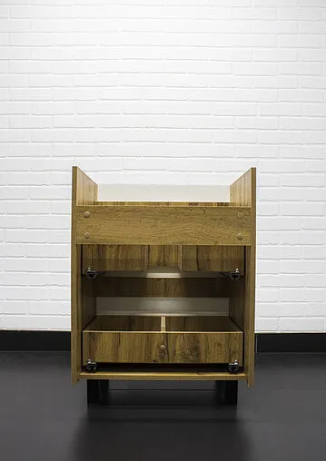 Тумба под умывальник напольный Домино Bruno 60 белый/дуб вотан DBr2903T