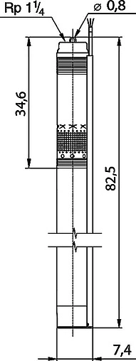 Насос скважинный центробежный 3&quot; Grundfos SQ 1-95 96510192
