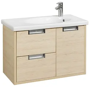 Тумба-умывальник подвесная Roca Etna 80 дуб верона 857301445+32700A000, 1