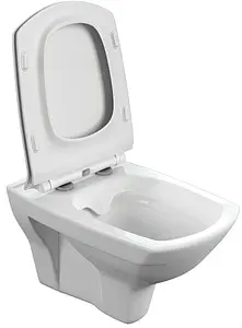 Унитаз подвесной безободковый Cersanit Carina XL Clean On DPL EO slim белый S-MZ-CARINA-XL-COn-S-DL-w Унитаз подвесной безободковый Cersanit Carina XL Clean On DPL EO slim белый S-MZ-CARINA-XL-COn-S-DL-w, 4