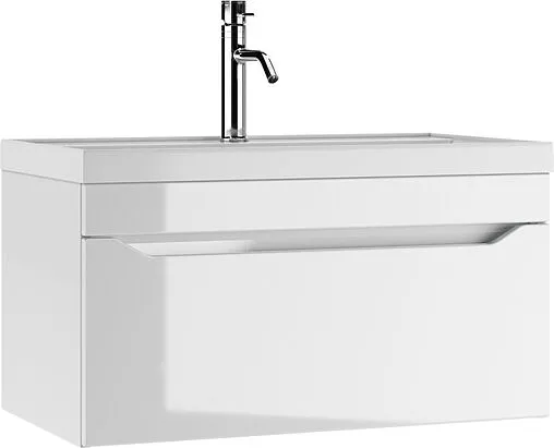 Тумба под умывальник подвесной Айсберг Bazis 80 белый DA5903T