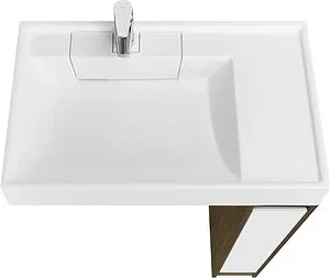 Тумба-умывальник напольная над стиральной машиной Aquaton Лондри 80 дуб кантри/белый 1A2671K2LHDY0+ Тумба-умывальник напольная над стиральной машиной Aquaton Лондри 80 дуб кантри/белый 1A2671K2LHDY0+, 3