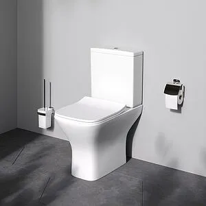 Унитаз-компакт безободковый Am.Pm Gem FlashClean белый C908601SC Унитаз-компакт безободковый Am.Pm Gem FlashClean белый C908601SC, 3