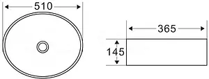 Раковина BelBagno 51 белый BB1049 Раковина BelBagno 51 белый BB1049, 2