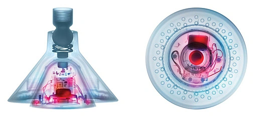 Лейка верхнего душа Jacob Delafon Moxie хром/белый E9245-CP