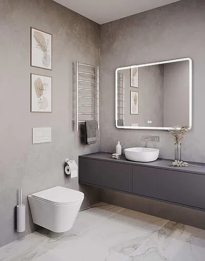 Унитаз подвесной безободковый Terminus Классик S белый 02SW51x35W