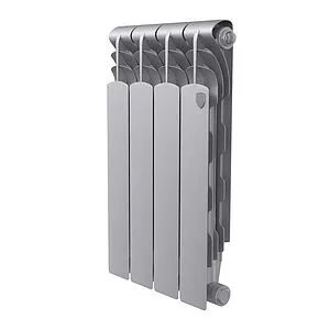 Радиатор биметаллический 4 секций Royal Thermo Revolution Bimetall 500 2.0 Silver Satin RTRBSS250004 Радиатор биметаллический 4 секций Royal Thermo Revolution Bimetall 500 2.0 Silver Satin RTRBSS250004, 1