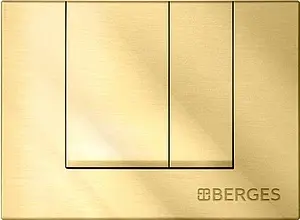 Клавиша смыва для унитаза BERGES Novum S9 040049 золото Клавиша смыва для унитаза BERGES Novum S9 040049 золото, 1
