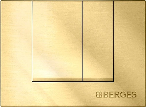 Клавиша смыва для унитаза BERGES Novum S9 040049 золото