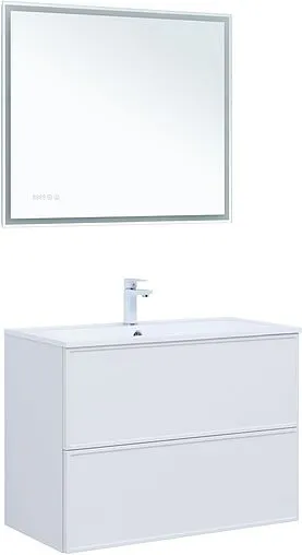 Тумба под умывальник Aquanet Арт 90 белый матовый 00313256