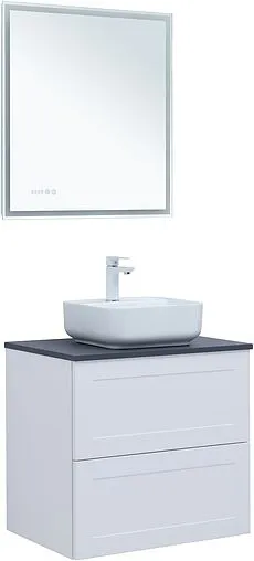 Тумба-умывальник подвесная Aquanet Терра 70 белый матовый 00313233+