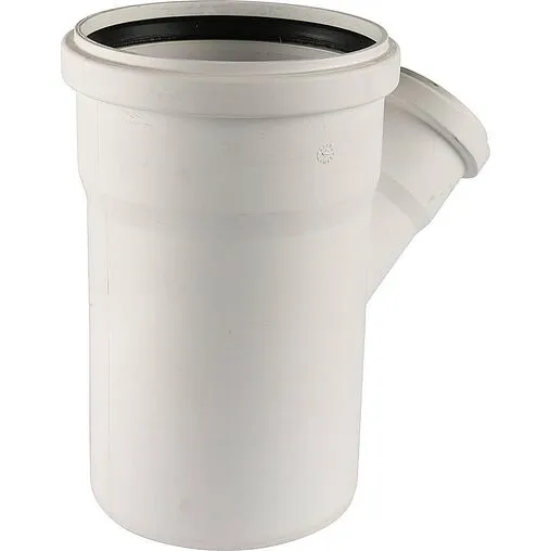 Тройник внутренний бесшумный D=110x50мм Угол 45° Rehau Raupiano Plus 11213041001