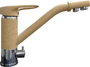 Смеситель для кухни с подключением к фильтру GranFest песочный 2624-1 песочный Смеситель для кухни с подключением к фильтру GranFest песочный 2624-1 песочный, 1