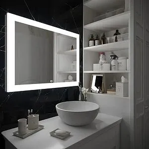 Зеркало с подсветкой Uperwood Upd Barsa 100 с подогревом белый/серебро 2930205444 Зеркало с подсветкой Uperwood Upd Barsa 100 с подогревом белый/серебро 2930205444, 1