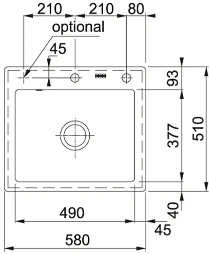 Мойка кухонная Franke Mythos MTK 610-58 оникс 124.0335.851