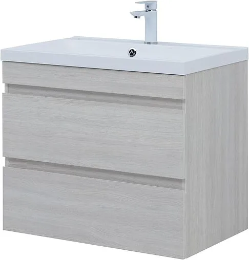 Тумба-умывальник подвесная Aquanet Нота New 75 дуб холден 00334204+00281221