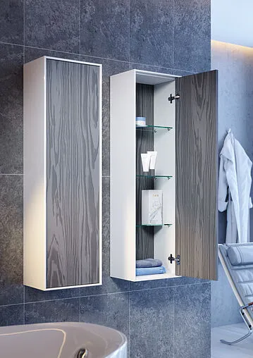 Шкаф-пенал подвесной Aqwella Genesis 35 белый GEN0535W Шкаф-пенал подвесной Aqwella Genesis 35 белый GEN0535W