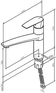 Смеситель для кухни Am.Pm Gem хром F90A00000, 2