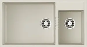 Мойка кухонная Omoikiri Tedori 85-2-U-WH белый 4993943, 1