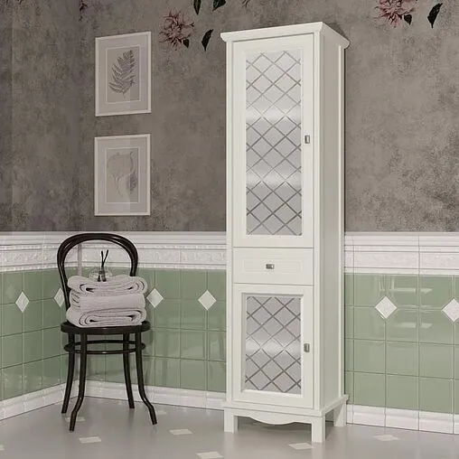 Шкаф-пенал напольный Opadiris Омега 45 L слоновая кость 00-00001616