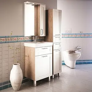 Тумба-умывальник напольная IDDIS Sena 50 белый/дерево SEN50W1i95+0035000i28, 4