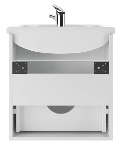Тумба под умывальник подвесная Айсберг Элегия 50 белый DA3005T