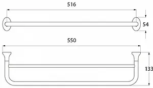 Полотенцедержатель IDDIS Leaf хром LEASB21i49, 2