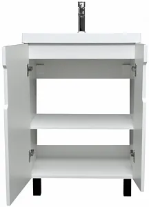 Тумба-умывальник напольный Айсберг Марта 60 белый DA3501T+4670142930044, 4