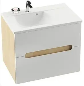 Тумба-умывальник подвесная Ravak SD Classic II 80 R белый/береза X000000911+XJDL1180000, 1