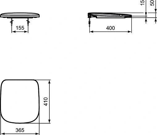 Крышка-сиденье для унитаза Ideal Standard Esedra белый T318601