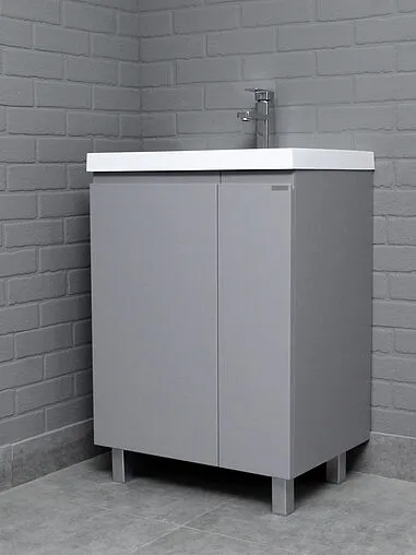 Тумба под умывальник напольная Домино Graffo 60 светло-серый DGr2419T