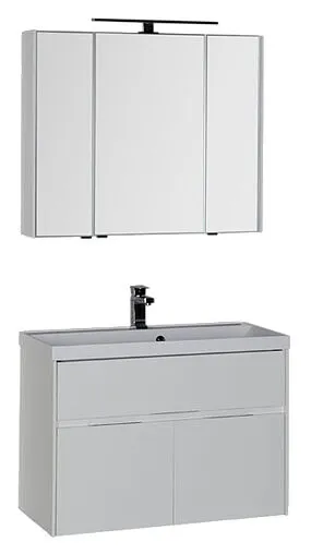 Шкаф-зеркало Aquanet Латина 90 белый 00179605