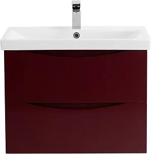 Тумба-умывальник подвесная BelBagno MARINO-CER 70 Bordo Lucido MARINO-CER-700-2C-SO-BRDL-P+BB-0321-70-LVB Тумба-умывальник подвесная BelBagno MARINO-CER 70 Bordo Lucido MARINO-CER-700-2C-SO-BRDL-P+BB-0321-70-LVB, 1