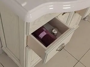 Тумба-умывальник напольная Aquaton Жерона 85 белое серебро 1A1585K5GEM20, 5