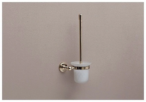 Ёршик для унитаза Aquanet золото 4688