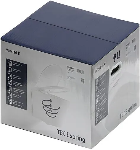 Унитаз подвесной безободковый TECEspring K Tornado белый 9700997