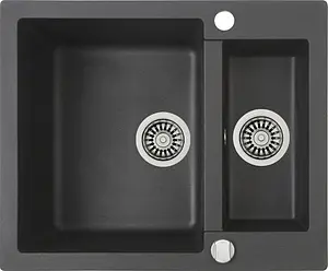 Мойка кухонная Teka Clivo 60 S-TQ черный металлик 40148030 Мойка кухонная Teka Clivo 60 S-TQ черный металлик 40148030, 1