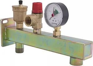 Группа безопасности расширительного бака до 44 кВт 1&quot; 3 бар Gappo G1452, 3