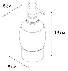 Дозатор для жидкого мыла Fixsen Bogema хром/белый с рисунком FX-782 Дозатор для жидкого мыла Fixsen Bogema хром/белый с рисунком FX-782, 3