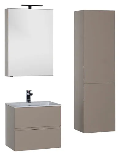 Шкаф-зеркало Aquanet Алвита 60 капучино 183984