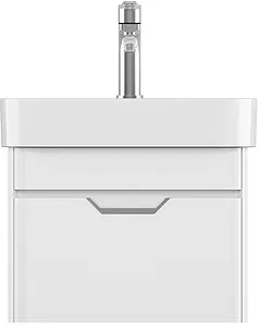 Тумба-умывальник подвесная ISVEA Fonte 57 белый 21SQS001057I+10SQ50057SV, 5